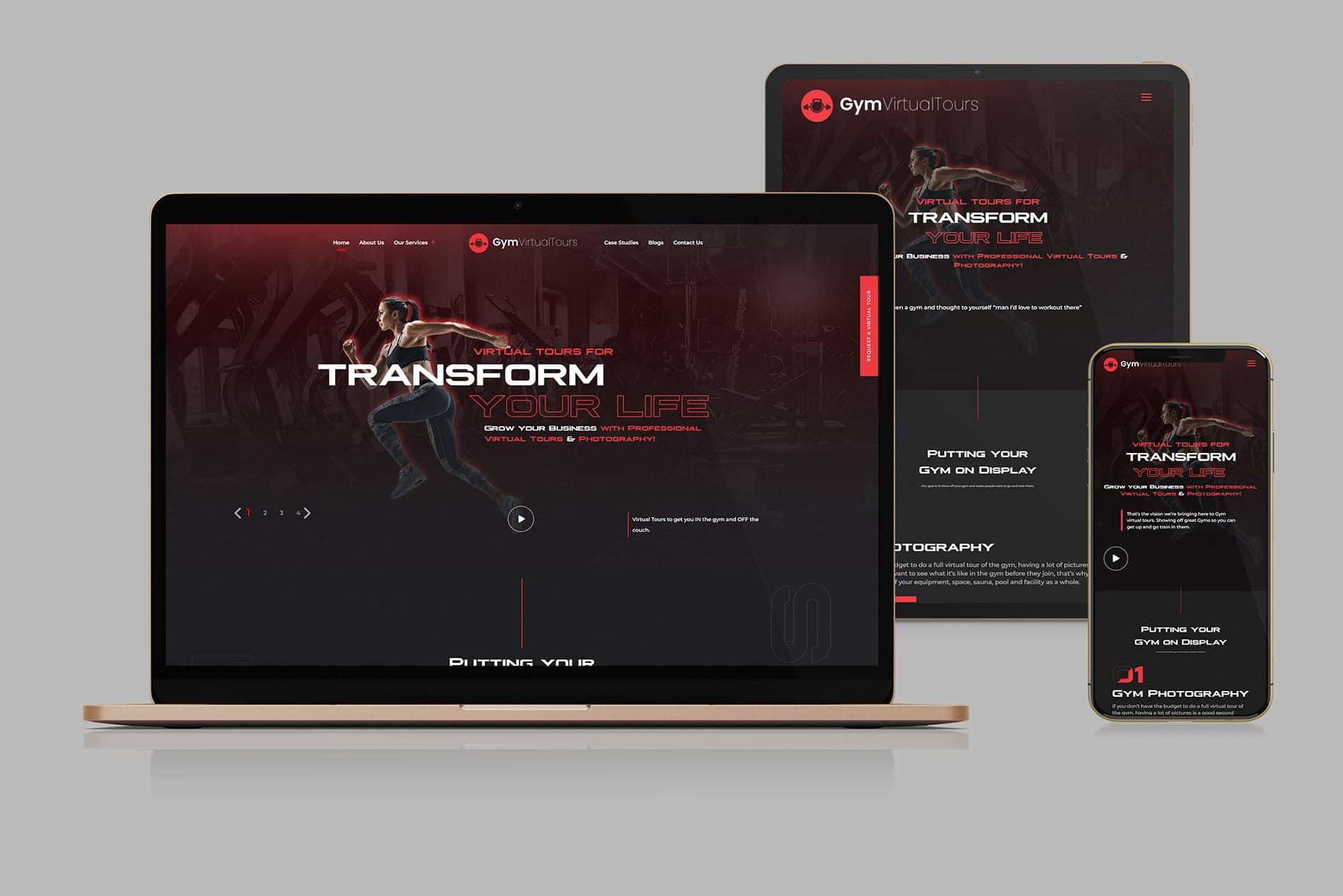 Website Extra Gym Virtual Tours — Websites · Case Study