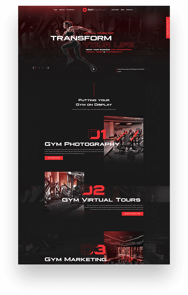 Website Extra Gym — Websites · Case Study