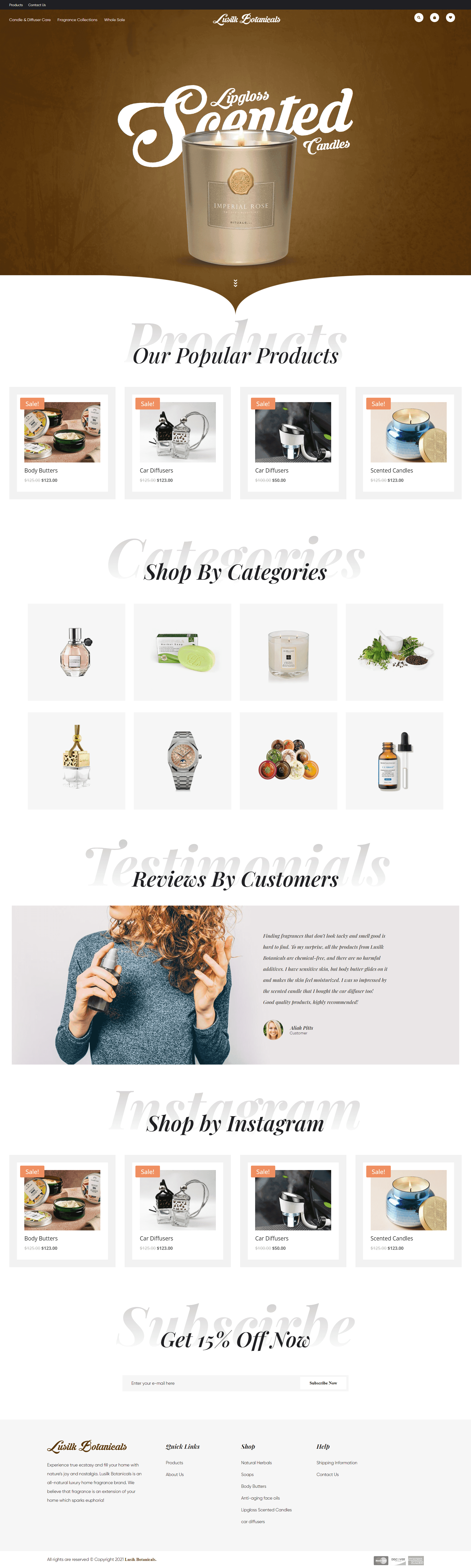 Website Extra Lusilk Full Page — Websites · Case Study